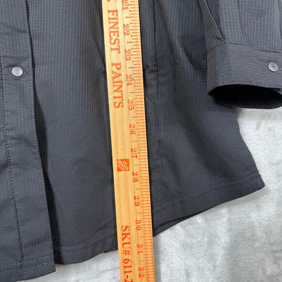 Columbia PFG Omni-shade Tamiami L/S Tunic Womens Small Black‎ Roll Tab Snap Vent - Picture 10 of 14